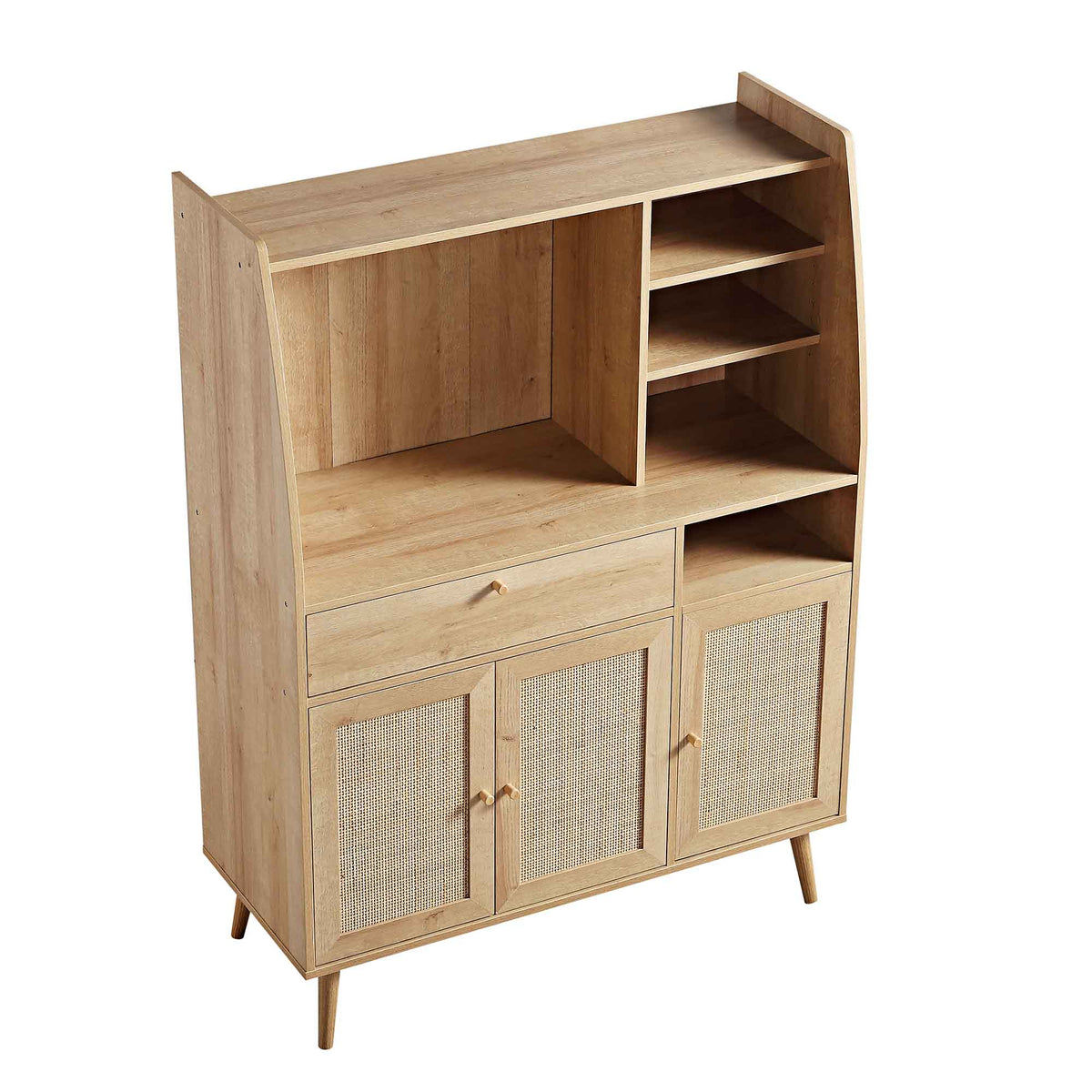 Ratten Rug Kitchen Frances Woven Rattan Kitchen Cabinet, Natural | daals