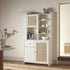 Frances Woven Rattan Dresser, White - daals