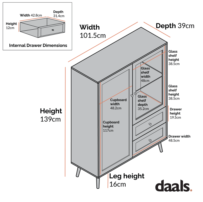 Frances Woven Rattan Display Cabinet, Black
