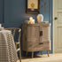 Izzy Curved Rattan 1 - Drawer Small Sideboard, Natural - daals