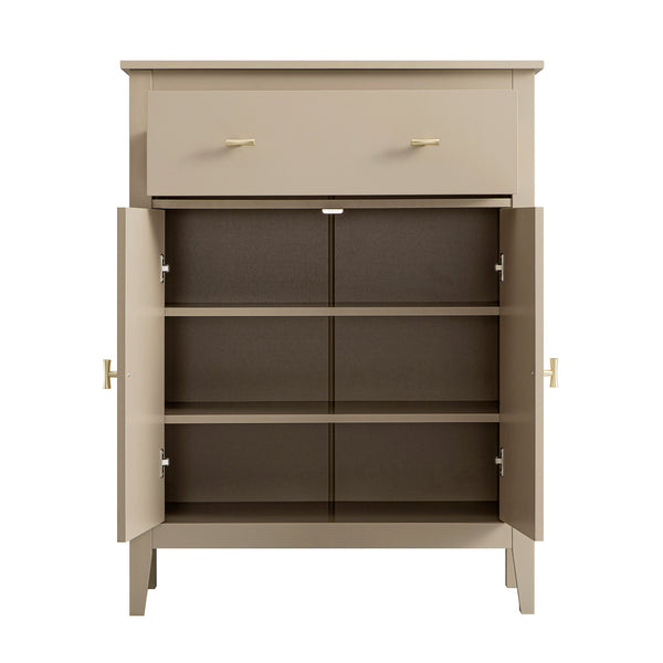 Oakham Small Sideboard with Drawer, Deep Greige - daals