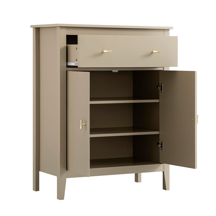 Oakham Small Sideboard with Drawer, Deep Greige