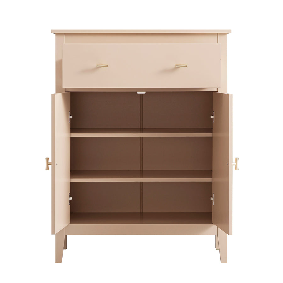 Oakham Small Sideboard with Drawer, Nude Pink
