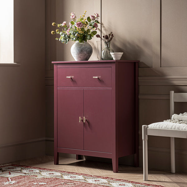 Oakham Small Sideboard with Drawer, Wild Cherry - daals