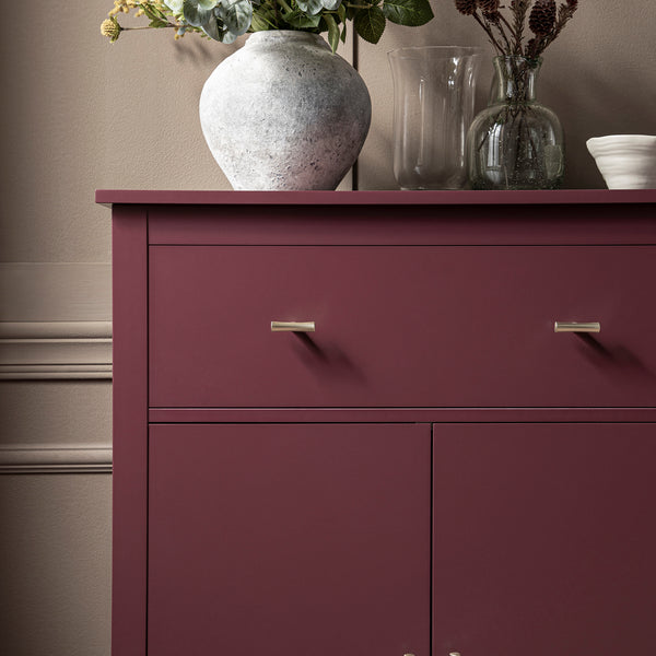 Oakham Small Sideboard with Drawer, Wild Cherry - daals