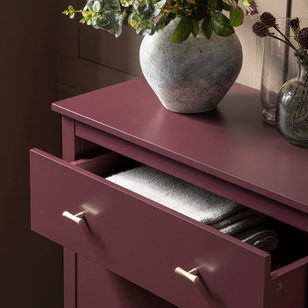 Oakham Small Sideboard with Drawer, Wild Cherry - daals