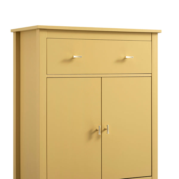 Oakham Small Sideboard with Drawer, Rattan Yellow