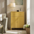 Oakham Small Sideboard with Drawer, Rattan Yellow - daals