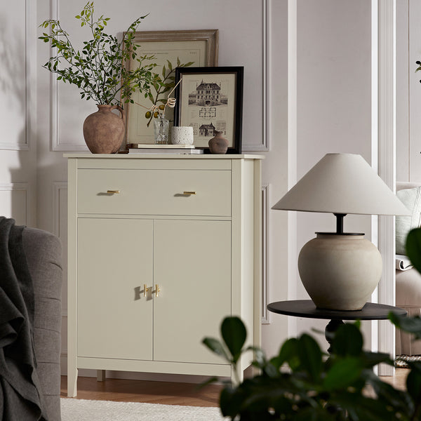 Oakham Small Sideboard with Drawer, Shaded White
