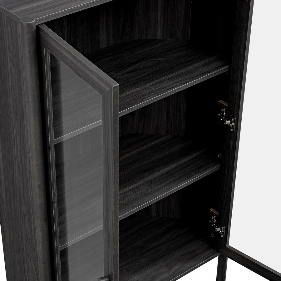 Linden Display Cabinet, Ebony