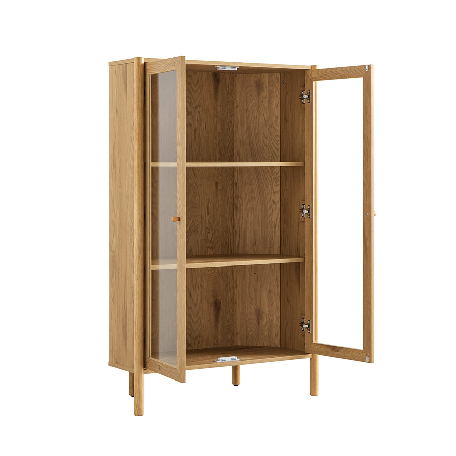 Linden Display Cabinet, Natural