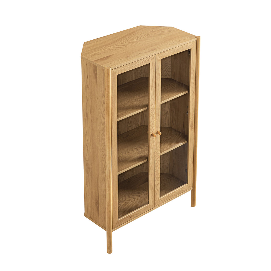 Linden Display Cabinet, Natural