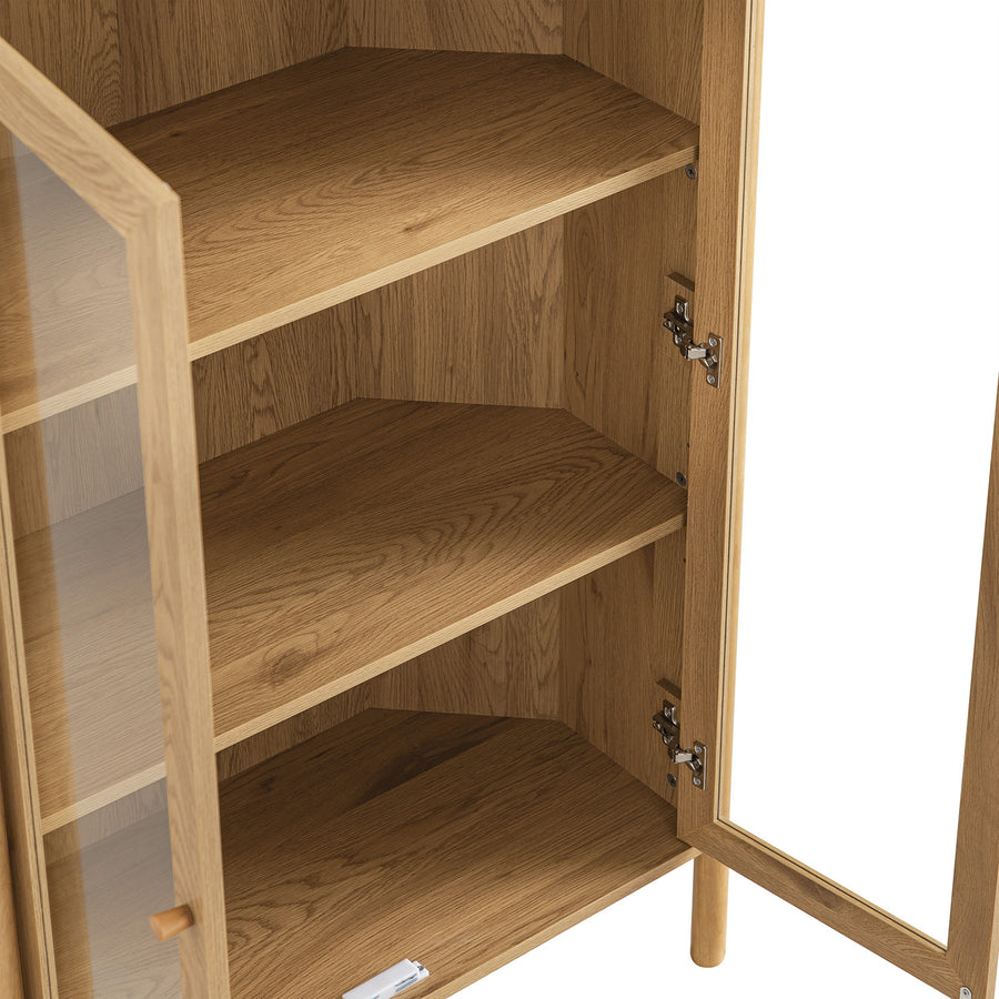 Linden Display Cabinet, Natural