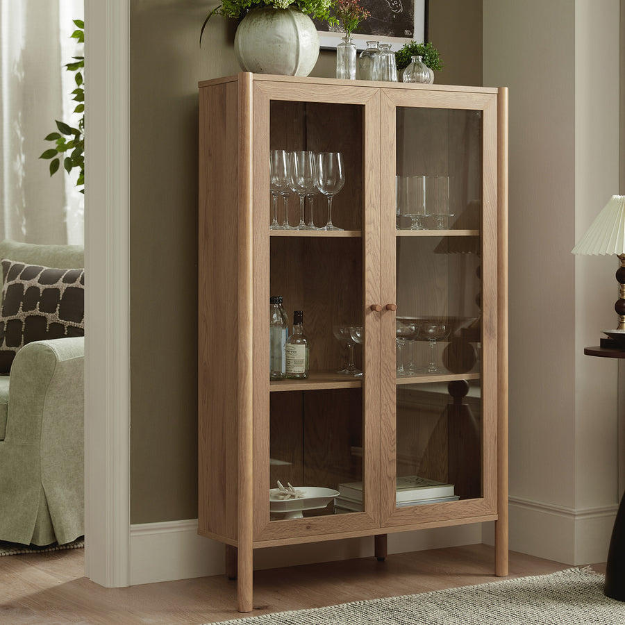 Linden Display Cabinet, Natural