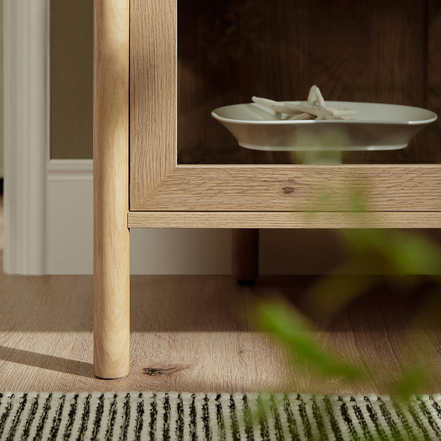 Linden Display Cabinet, Natural