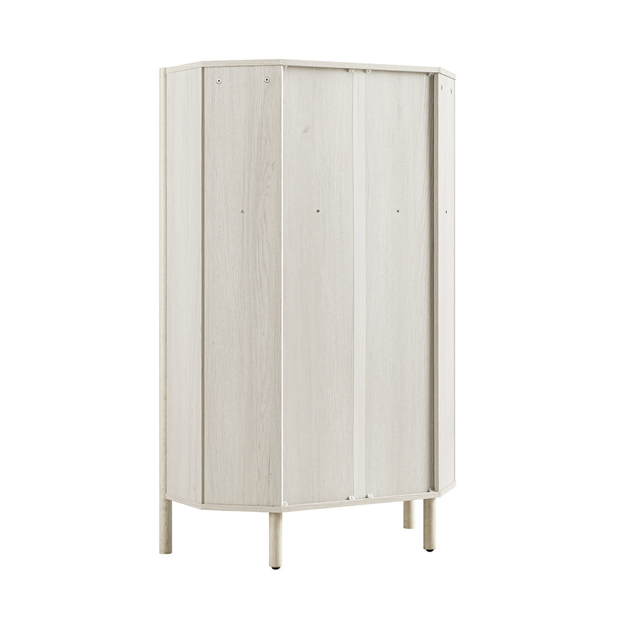 Linden Display Cabinet, White Washed