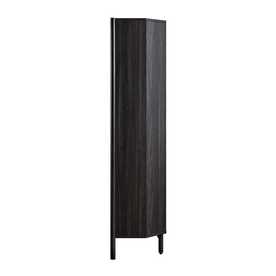 Linden Tall Display Cabinet, Ebony