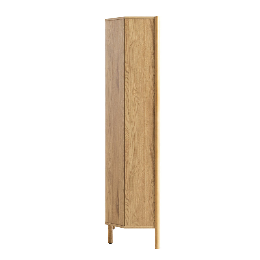 Linden Tall Display Cabinet, Natural