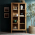 Linden Tall Display Cabinet, Natural
