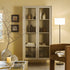 Linden Tall Display Cabinet, White Washed
