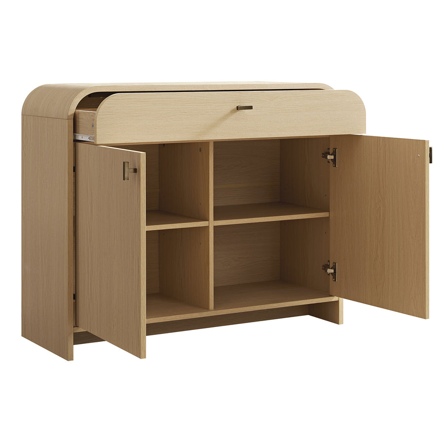 Marcel Small Sideboard with Drawer, Light Oak
