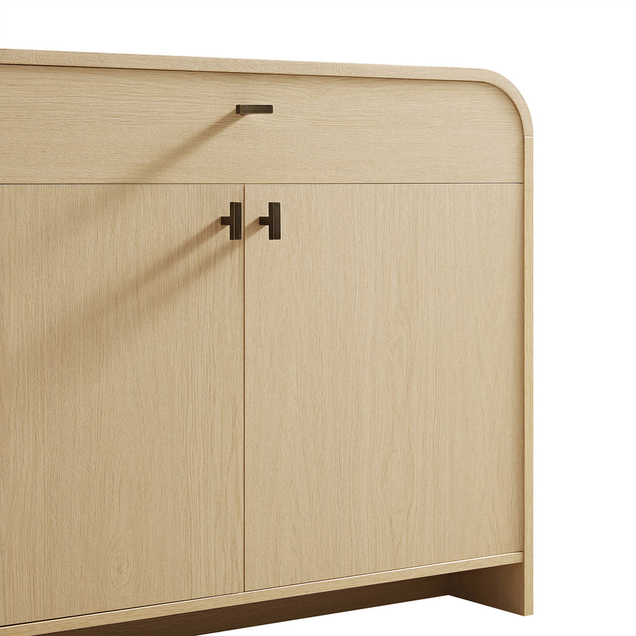 Marcel Small Sideboard with Drawer, Light Oak