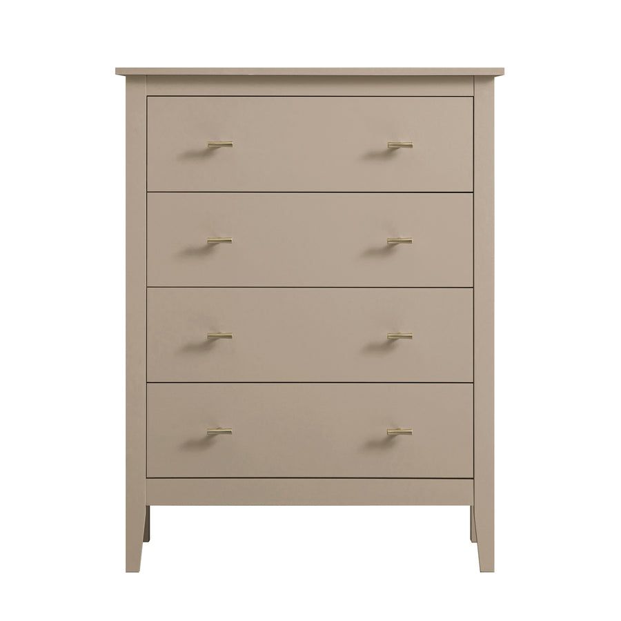 Oakham Chest of 4 Drawers, Deep Greige