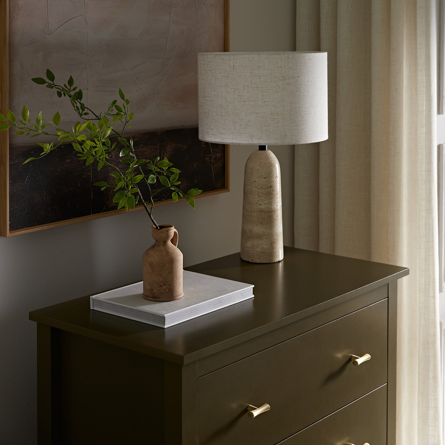 Oakham Chest of 4 Drawers, Olive Grove