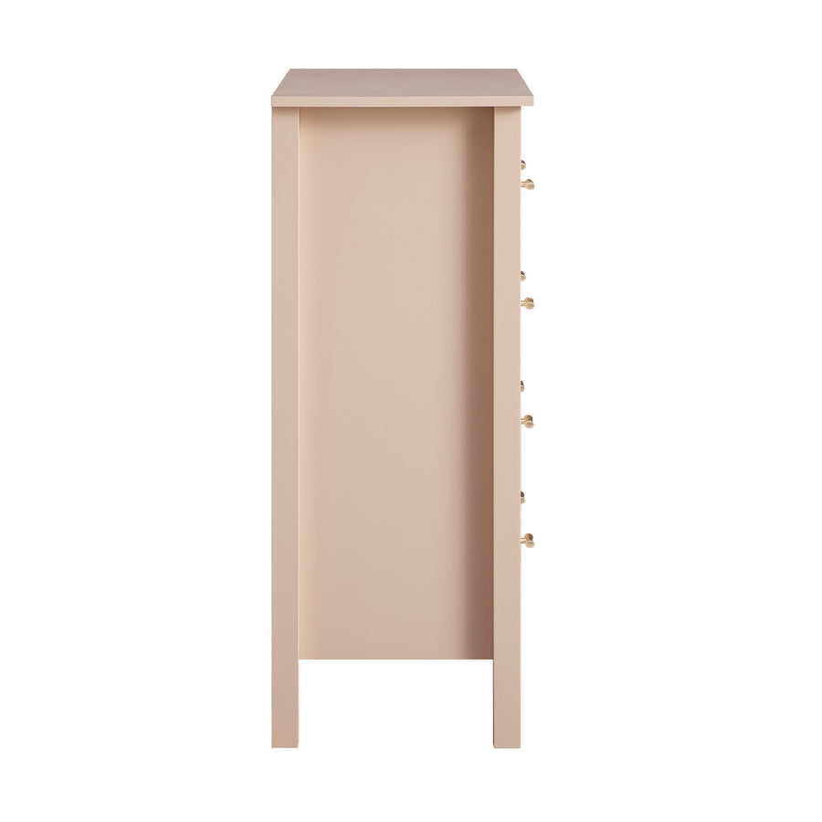 Oakham Chest of 4 Drawers, Nude Pink
