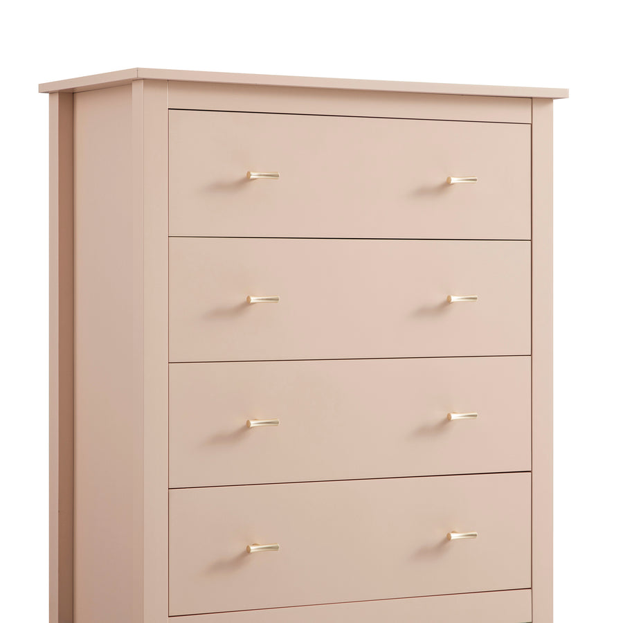 Oakham Chest of 4 Drawers, Nude Pink