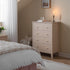 Oakham Chest of 4 Drawers, Nude Pink - daals