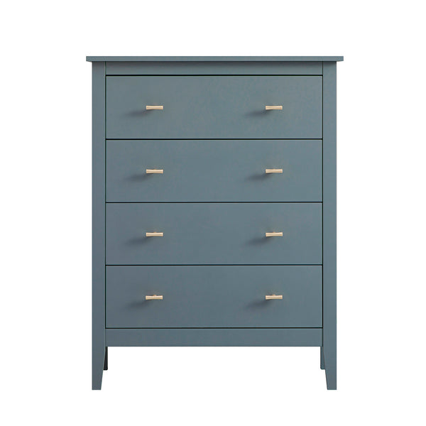 Oakham Chest of 4 Drawers, Stormy Blue