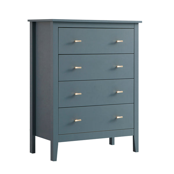 Oakham Chest of 4 Drawers, Stormy Blue