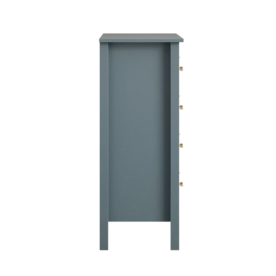 Oakham Chest of 4 Drawers, Stormy Blue