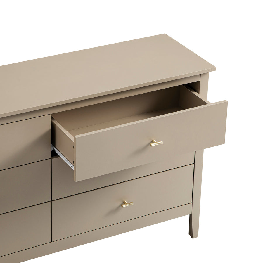 Oakham Chest of 6 Drawers, Deep Greige