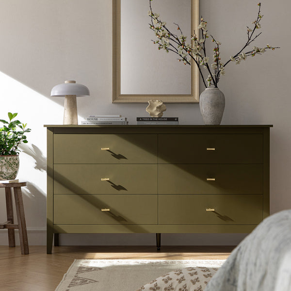 Oakham Chest of 6 Drawers, Olive Grove