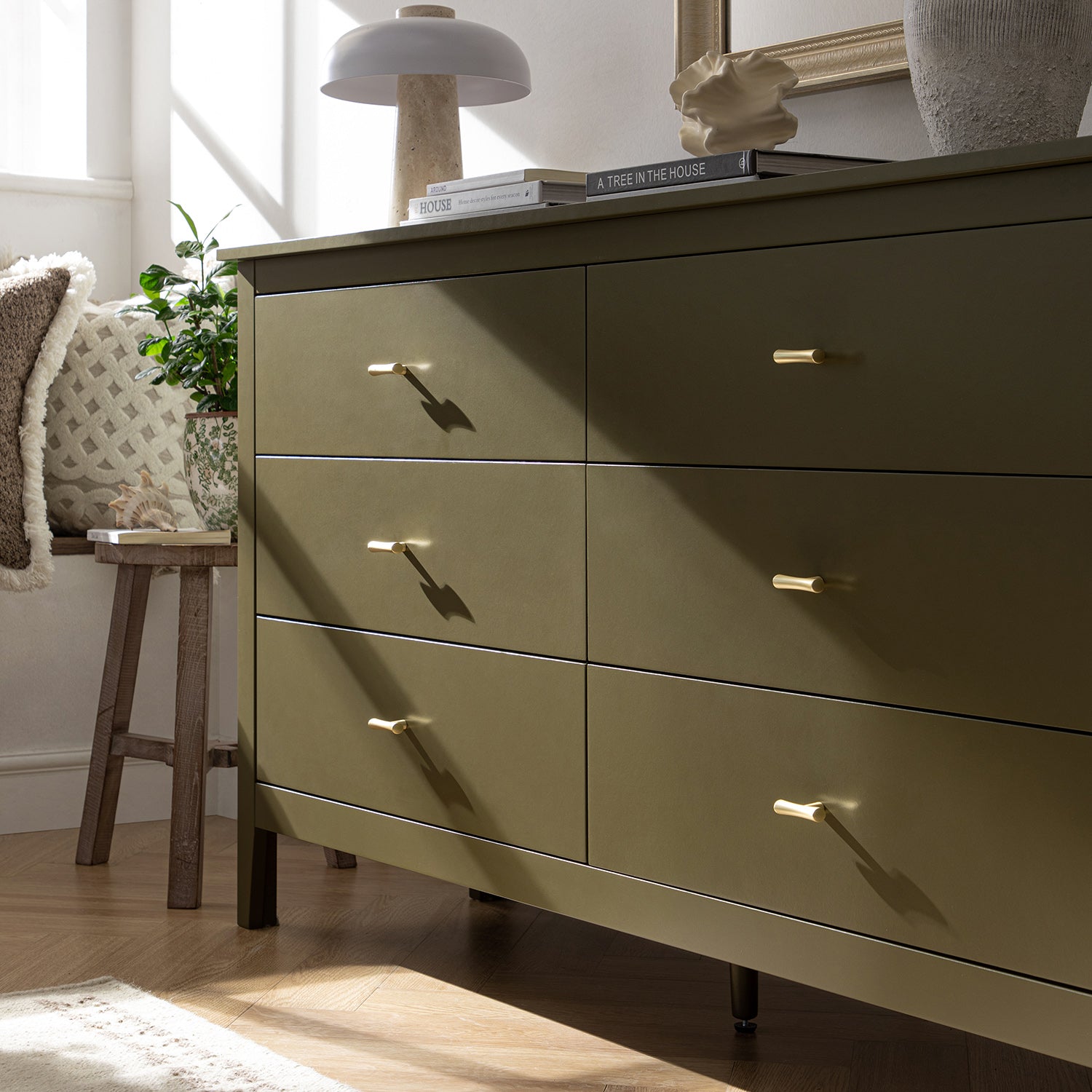 Oakham Chest of 6 Drawers, Olive Grove