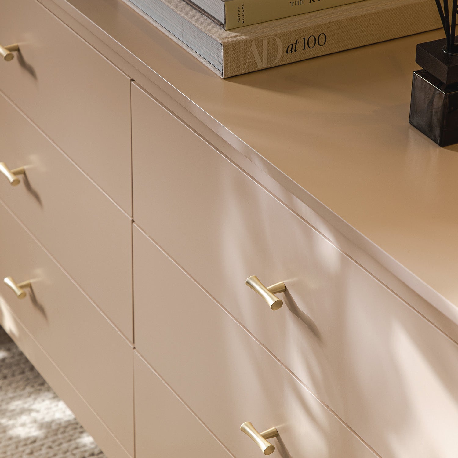 Oakham Chest of 6 Drawers, Nude Pink