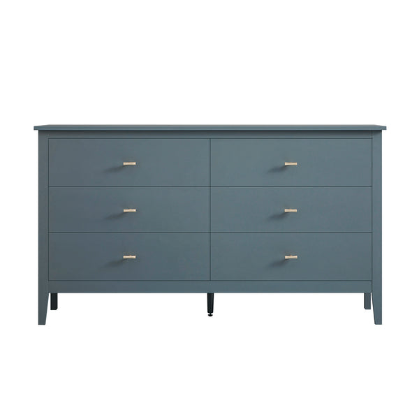 Oakham Chest of 6 Drawers, Stormy Blue