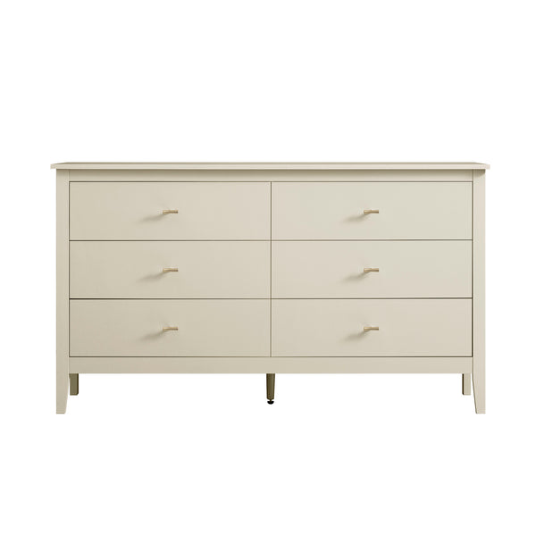 Oakham Chest of 6 Drawers, Shaded White