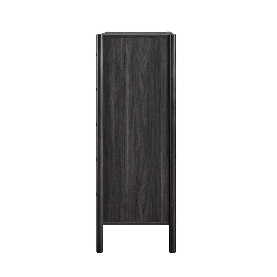 Linden 5-Drawer Chest, Ebony - daals