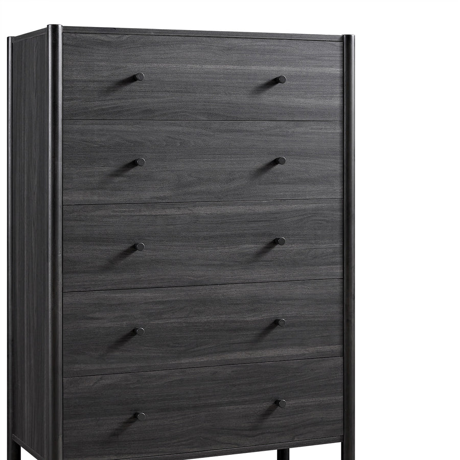 Linden 5-Drawer Chest, Ebony - daals