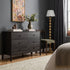 Linden 6 Drawer Chest, Ebony - daals