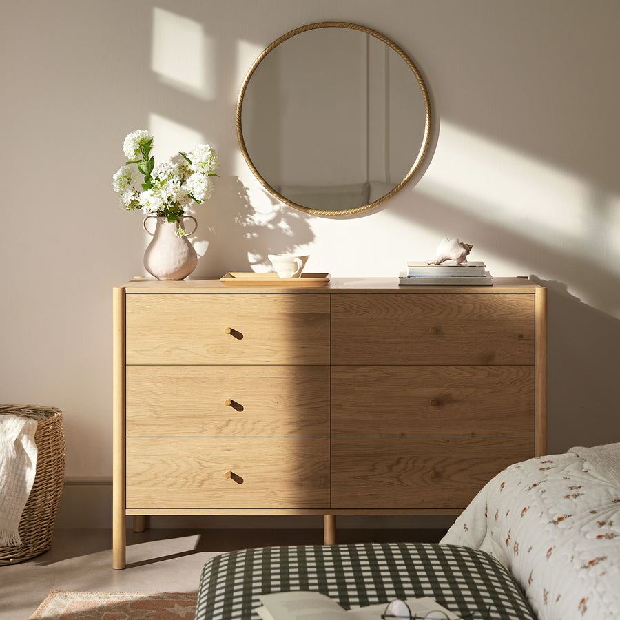 Linden 6 Drawer Chest, Natural