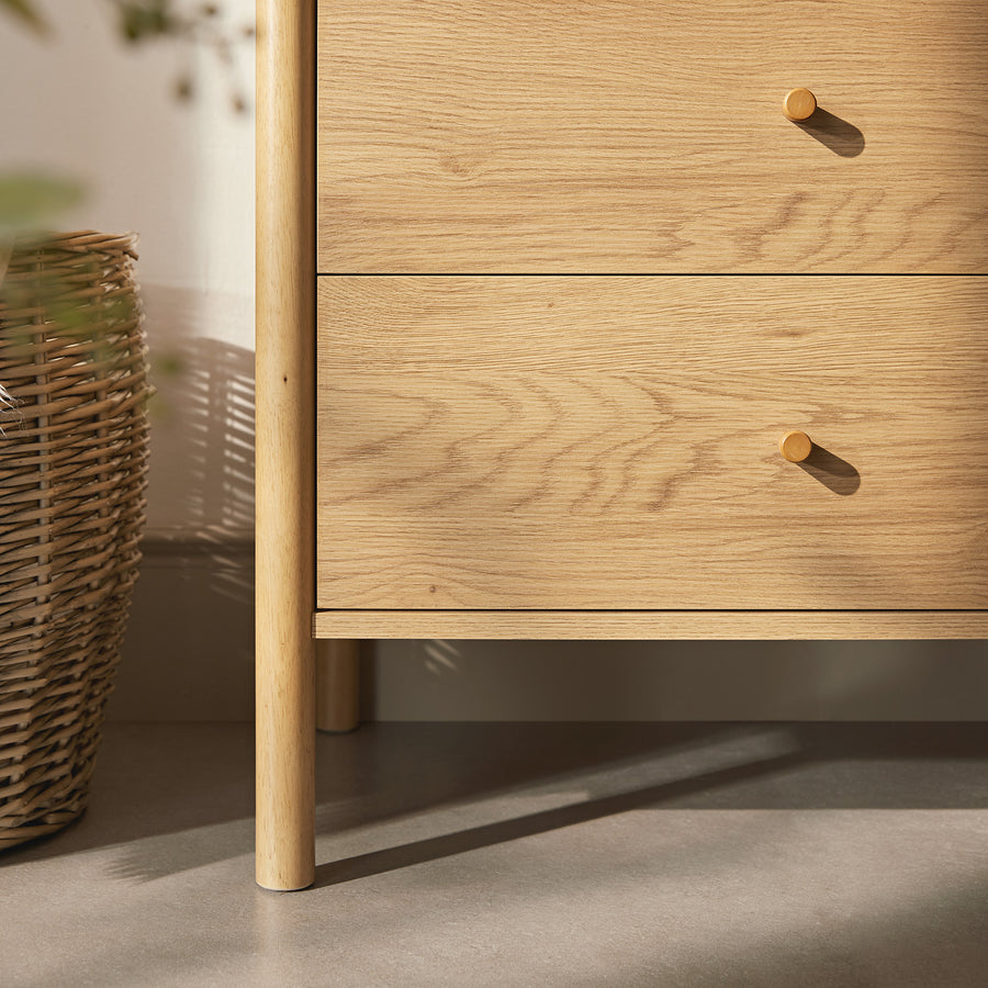 Linden 6 Drawer Chest, Natural