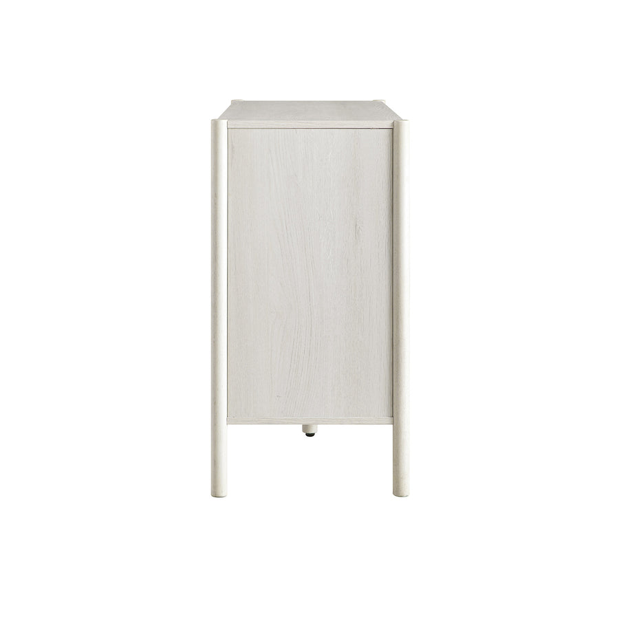 Linden 6 Drawer Chest, White Washed