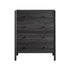 Linden 2-over-3 Chest of Drawers, Ebony - daals