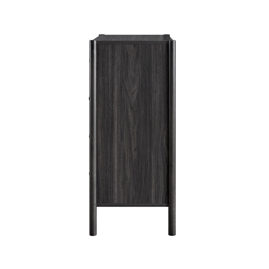 Linden 2-over-3 Chest of Drawers, Ebony - daals
