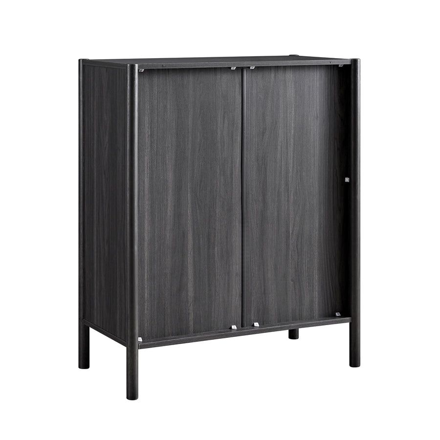 Linden 2-over-3 Chest of Drawers, Ebony - daals