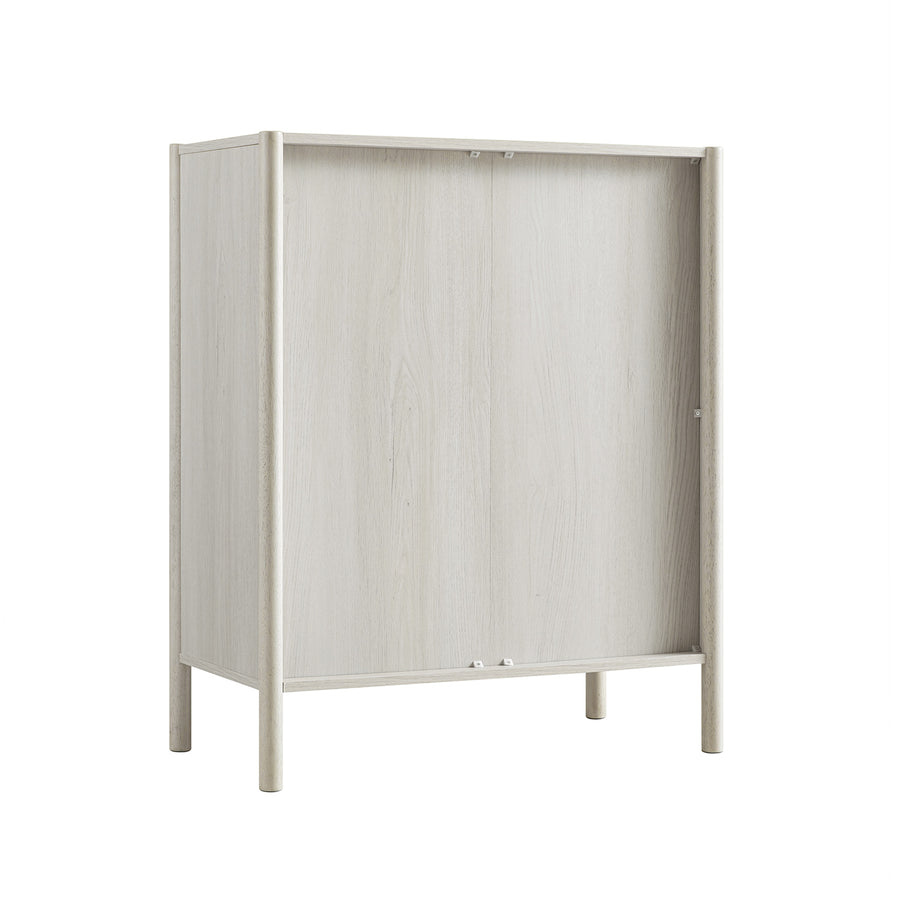 Linden 2-over-3 Chest of Drawers, White Washed